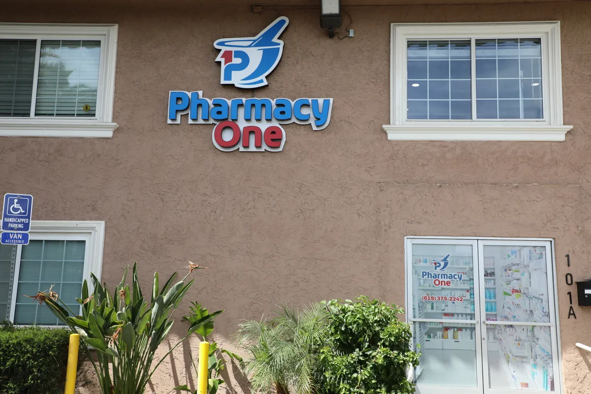 Pharmacy 1 storefront in El Cajon, California